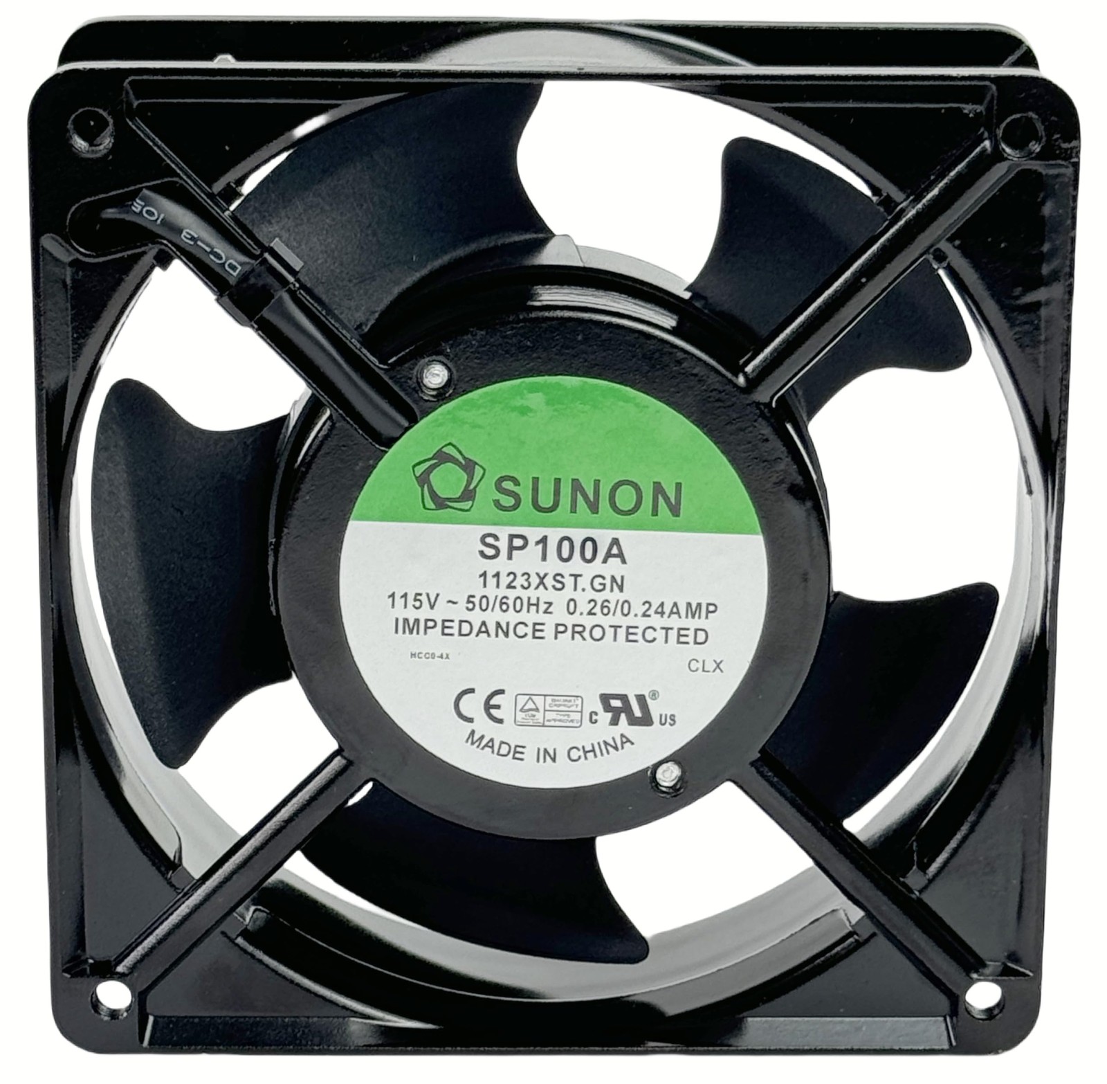 for Sunon SP100A-1123XST.GN 115V AC 120x120x38mm Cooling Fan 50/60Hz 0.26/0.2...