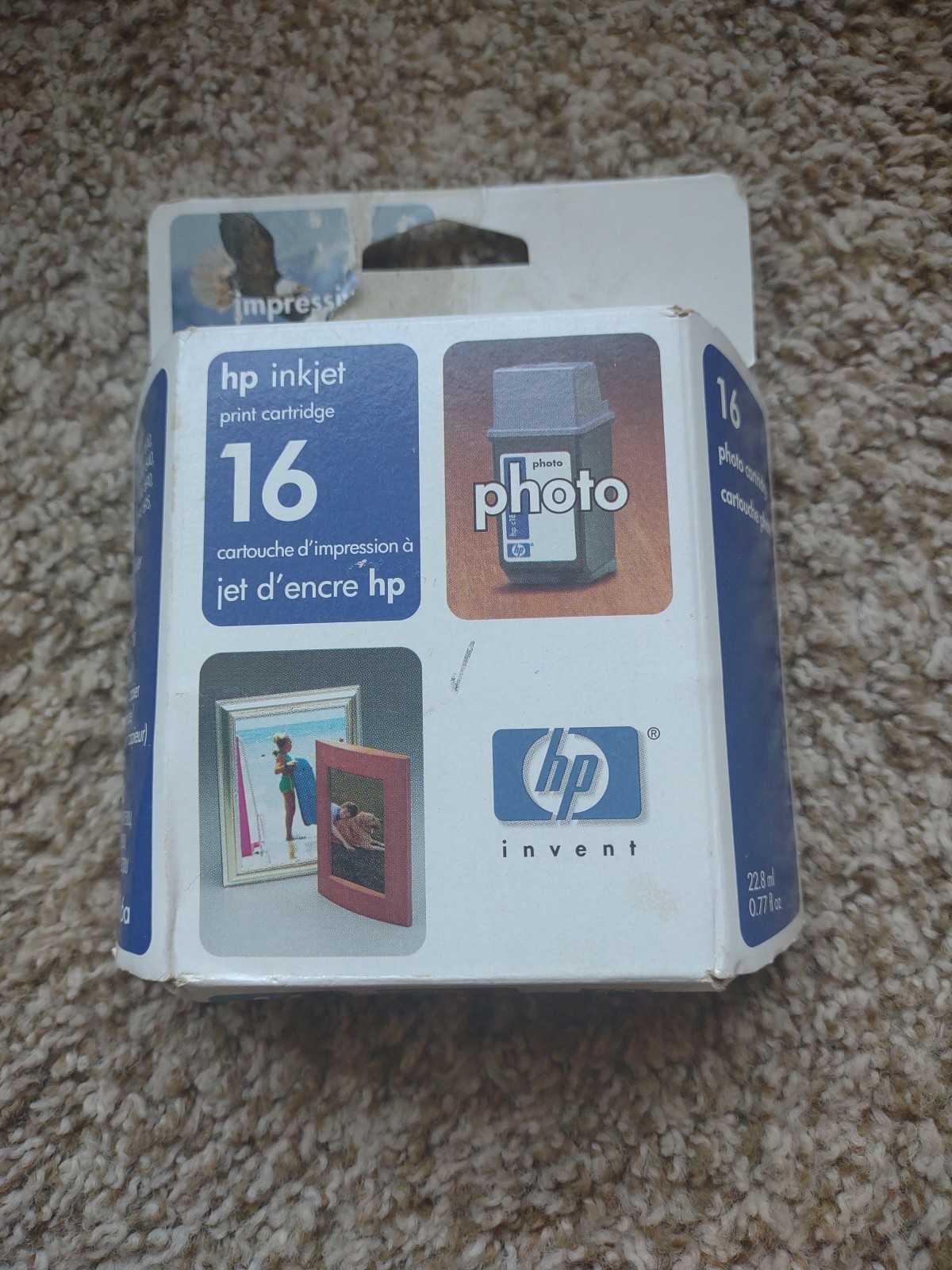 NOS BNIP HP 16 INKJET PHOTO PRINT CARTRIDGE C1816A EXPIRED 1/06 NR