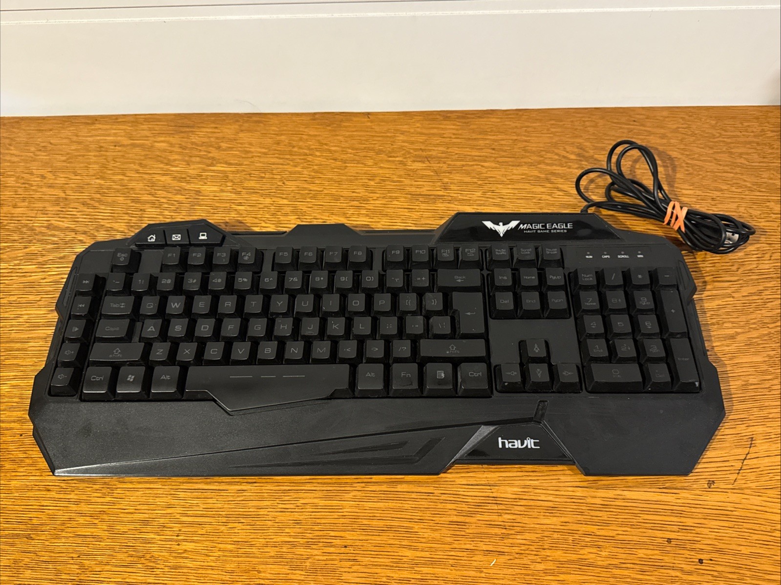 Havit HV-KB558CM Gaming Keyboard RGB Style LED Backlit USB Magic Eagle Tested