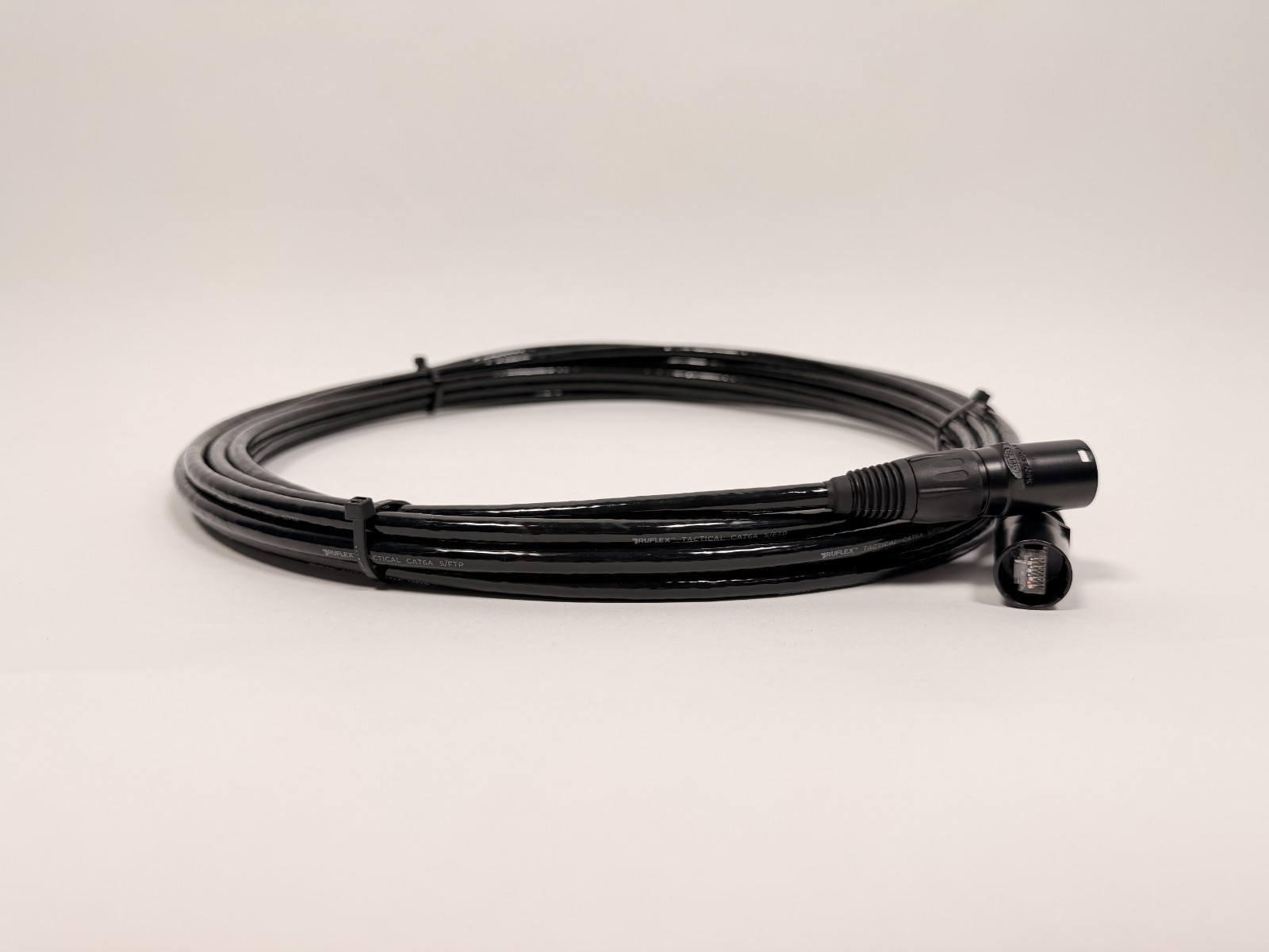 TRUFLEX CAT6A Tactical EtherCON 25'  – Shielded S/FTP