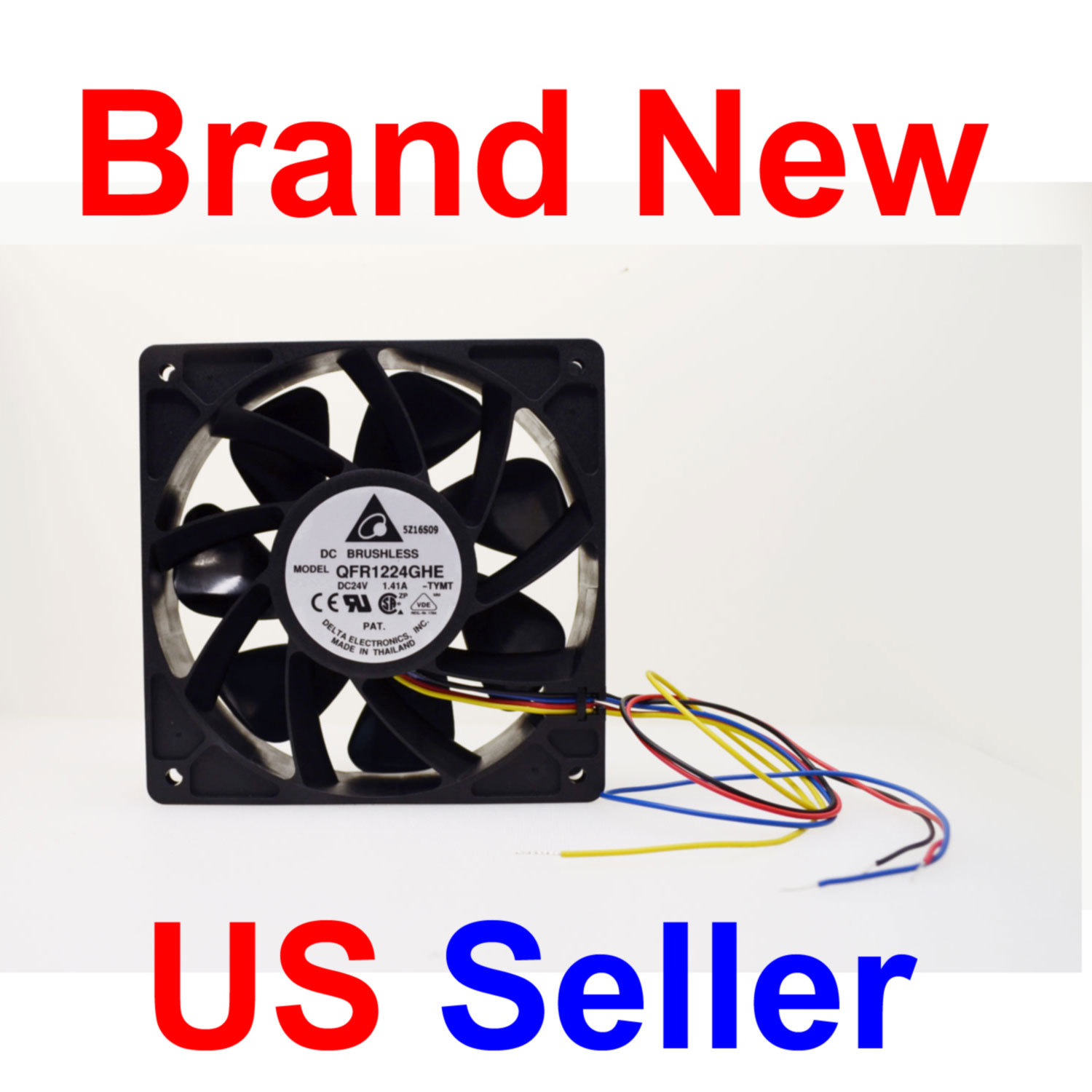 DC 24V Super High Air Flow 210CFM 6000RPM Delta IP55 PWM Fan QFR1224GHE-TYMT