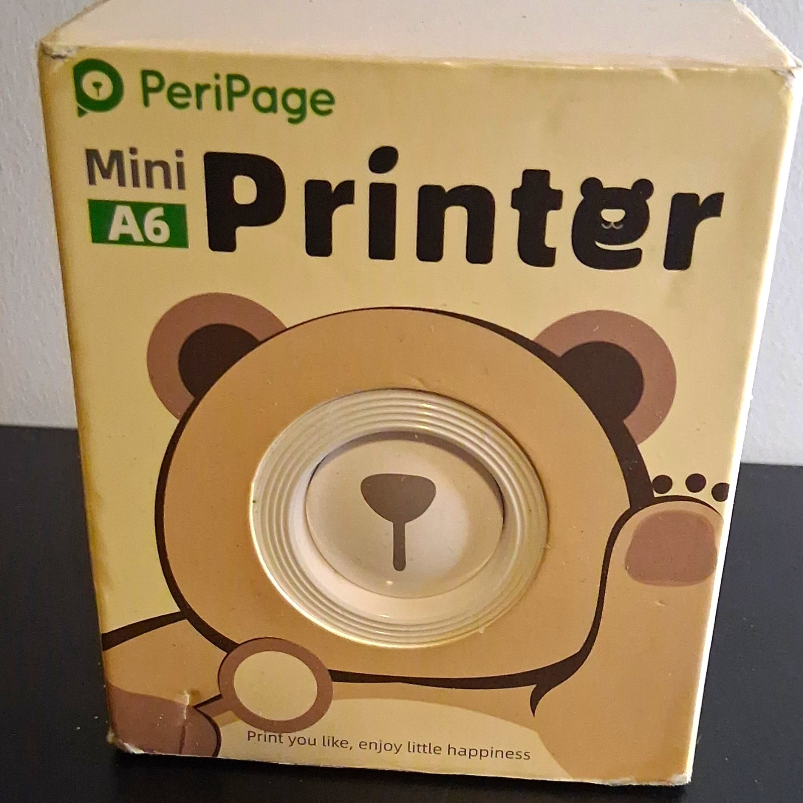 PeriPage Mini A6 Thermal Mobile Printer, A6 Black & White, USB, Portable