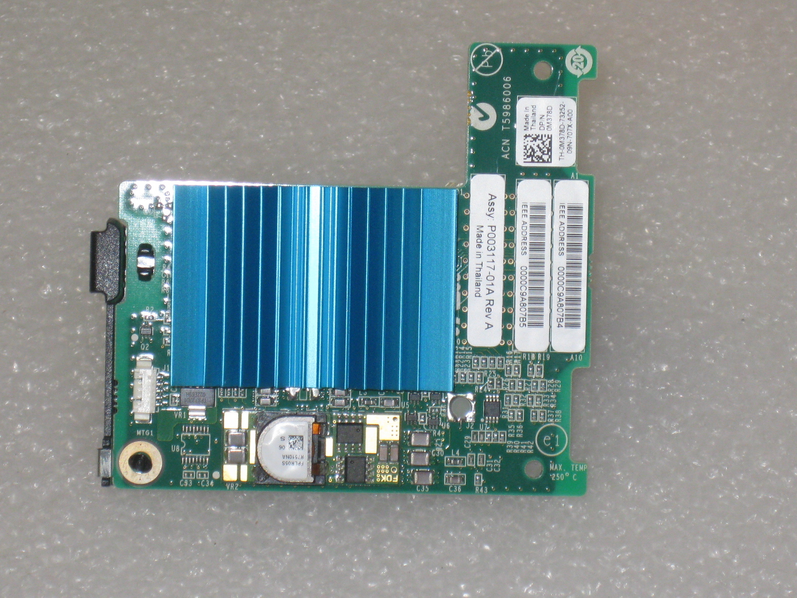 NEW Genuine Dell  R072D  Emulex LPE1205 8GBps 2 Port Fibre Channel Card M378D