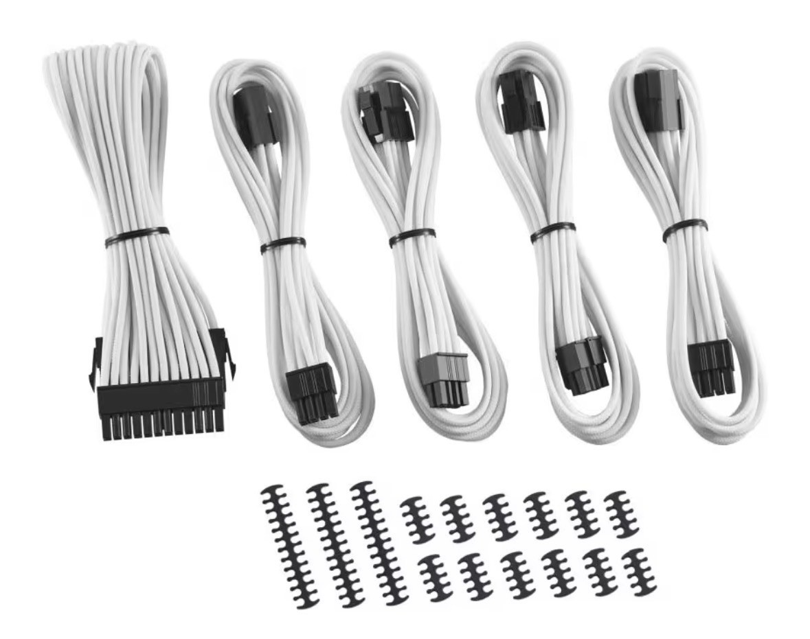 CableMod 8x8 Series Classic Sleeved Cable Extension Kit White