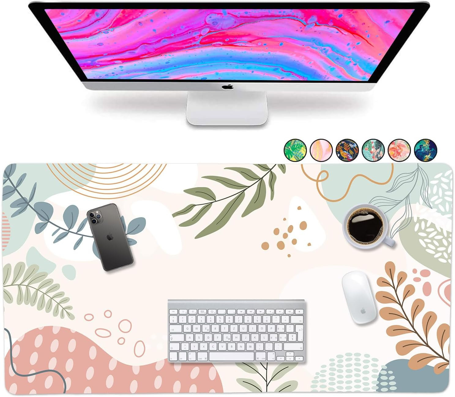 Large Desk Mat - XL Desk Pad Deskpad Deskmat Cute Girls Womens Desktop Protector