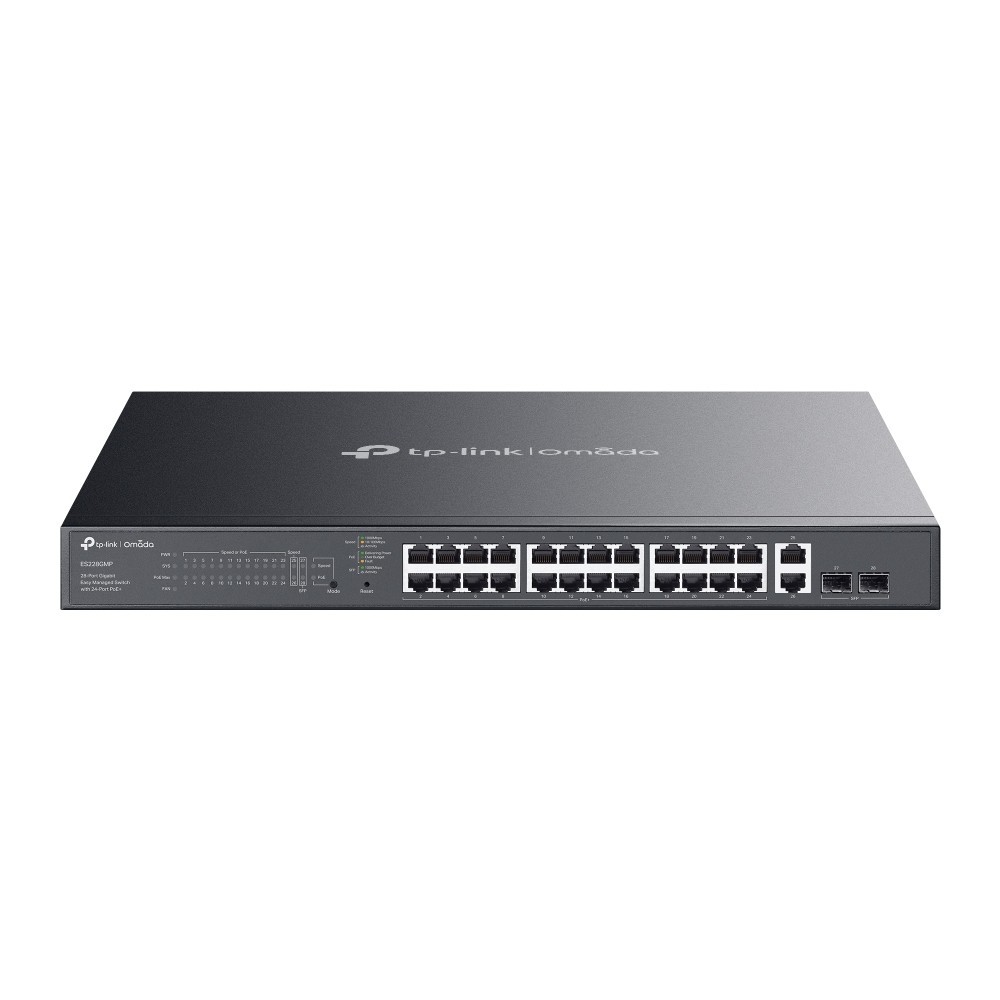 TP-Link ES228GMP | Omada 28-Port Gigabit Easy Managed Switch | 24-Port PoE+
