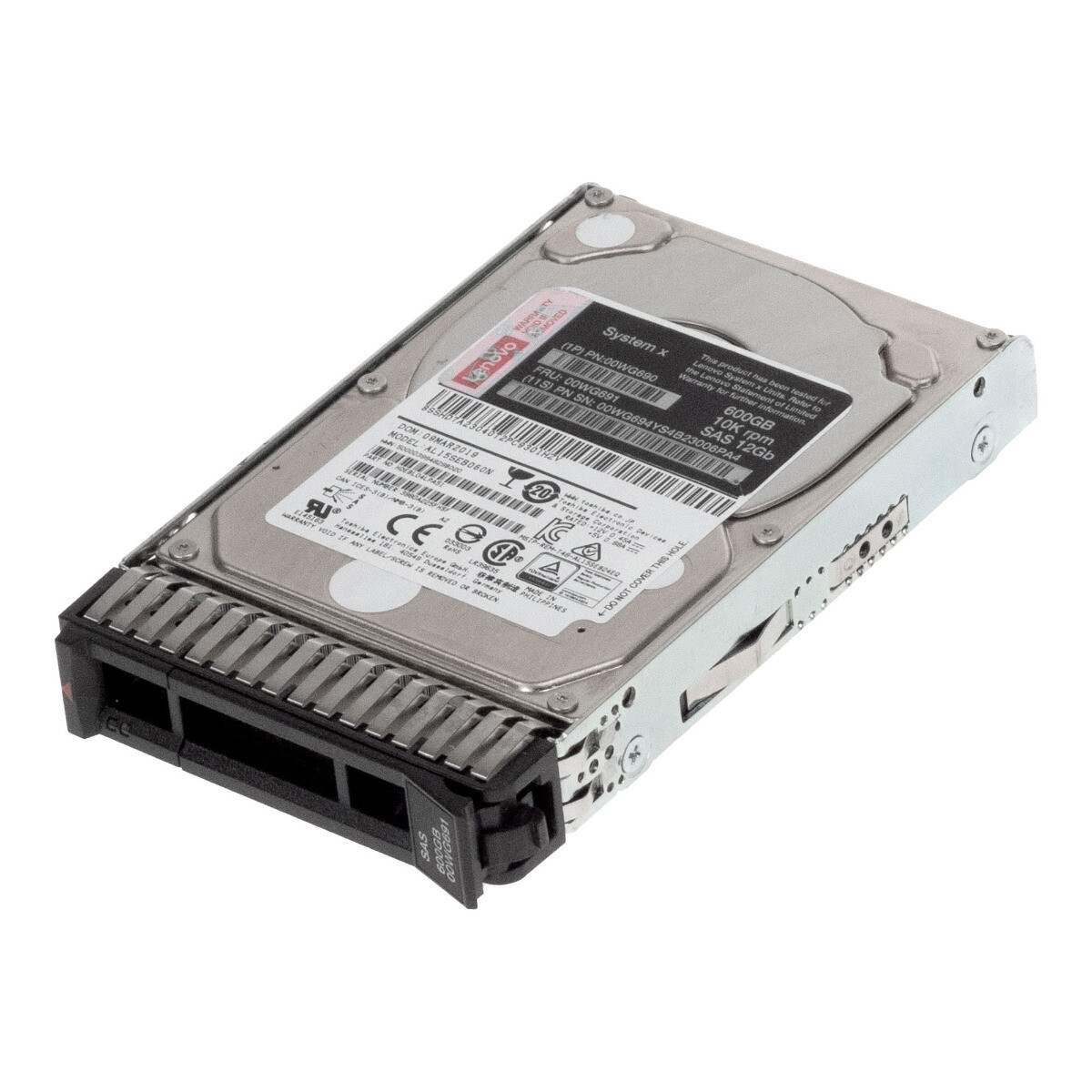 HARD DRIVE LENOVO 00WG691 00WG694 00WG690 AL15SEB060N 600GB 10K 128MB SAS-3 2.5"