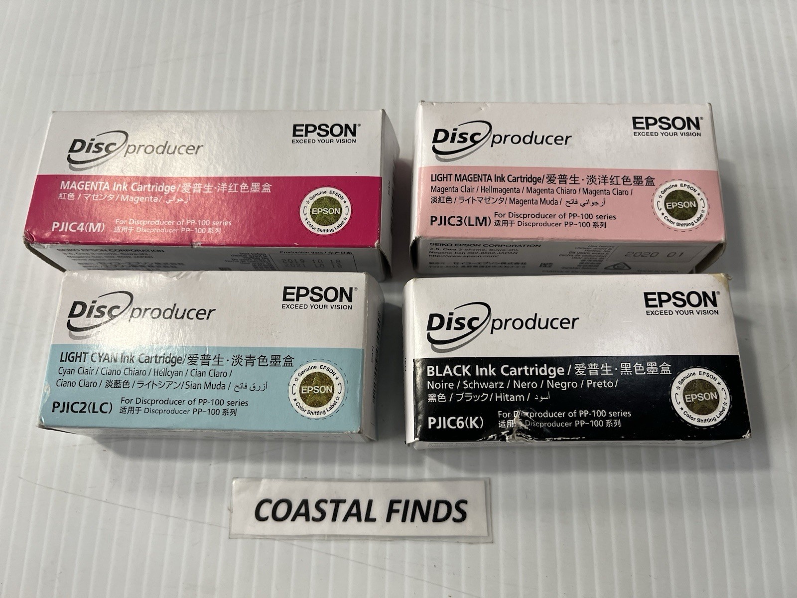 Epson PJIC6 PJIC2 PJIC3 PJIC4 Lot (4) OEM NEW Sealed 2019-2020 Date PP-100