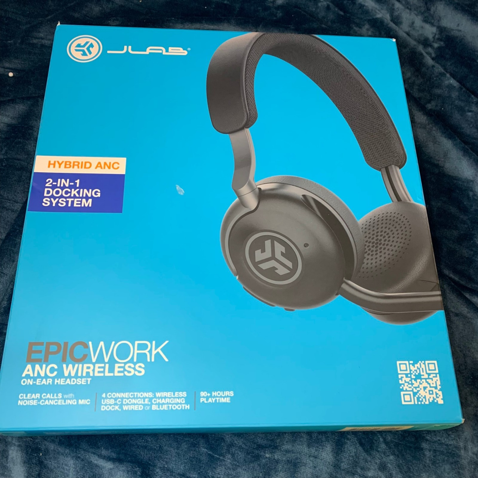 JLab - Epic Work ANC Wireless On-Ear Headset - Graphite [NEW] ⚡SHIPS SAME DAY⚡