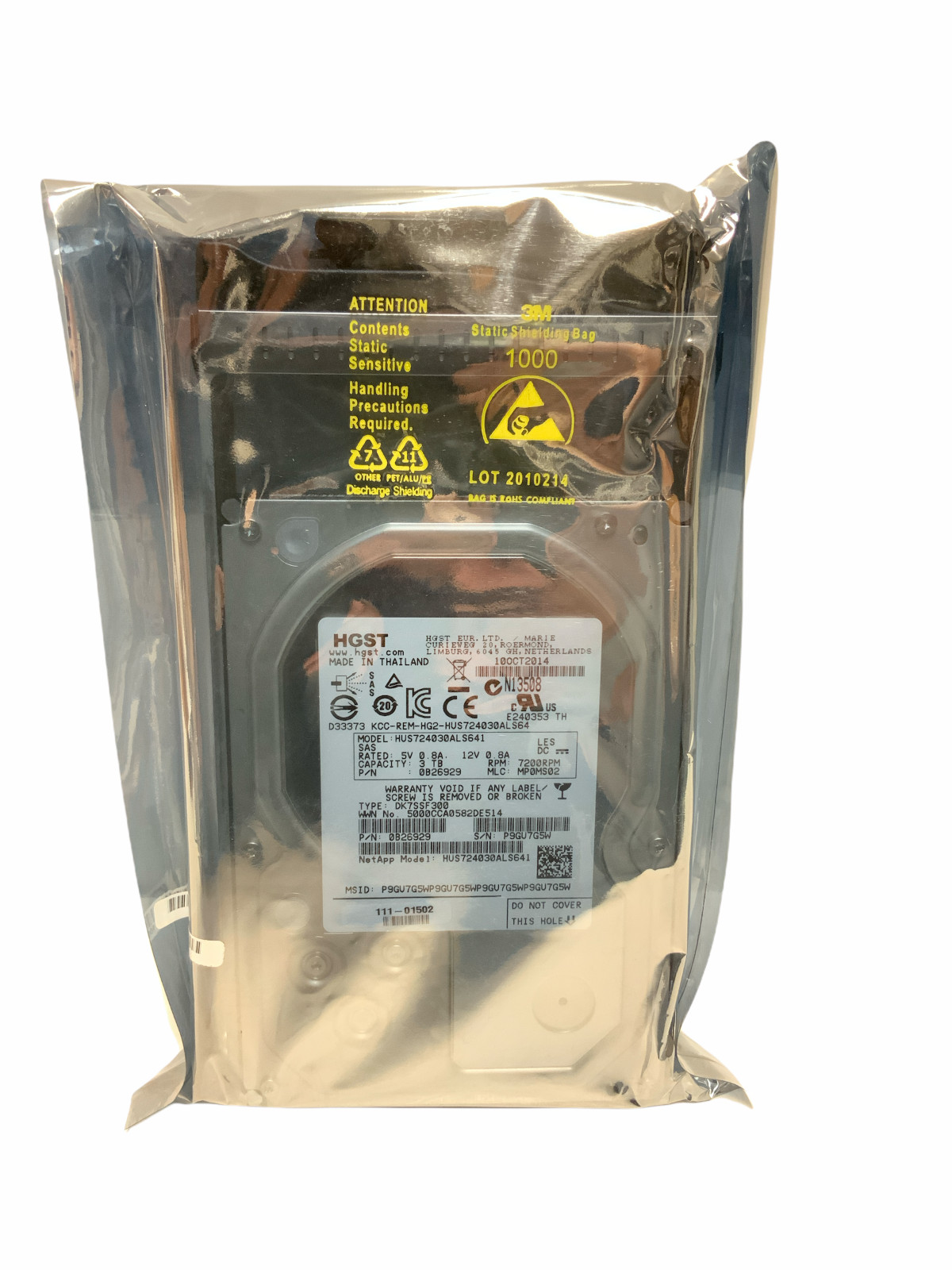HGST/HITACHI 3TB 7.2K 3.5" SAS HUS724030ALS641