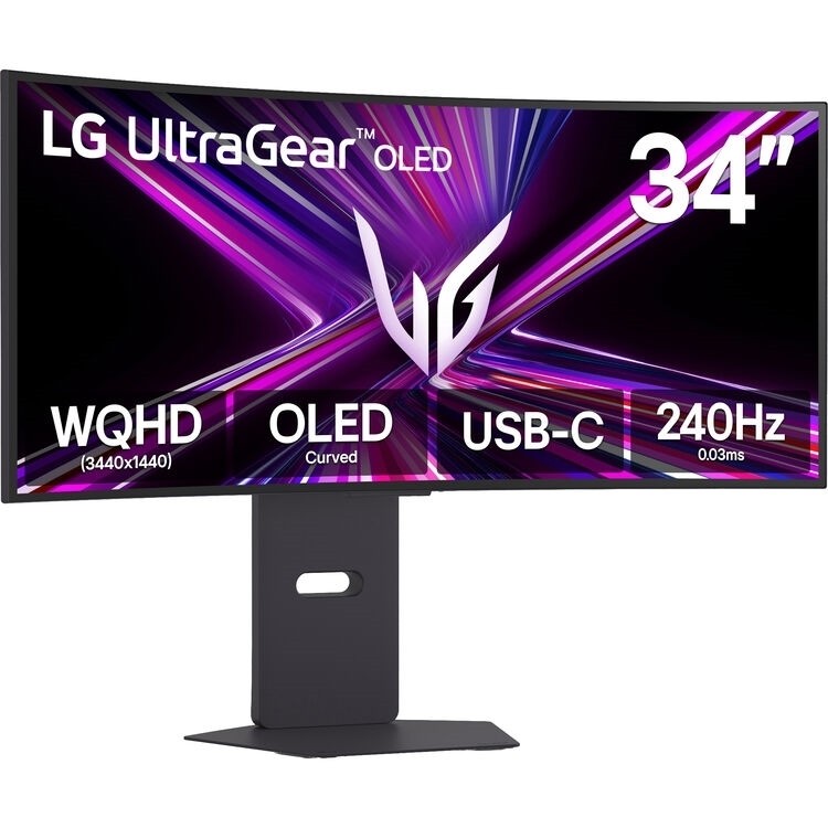 LG UltraGear 34GX900A-B 34" UW-QHD Curved OLED, Black