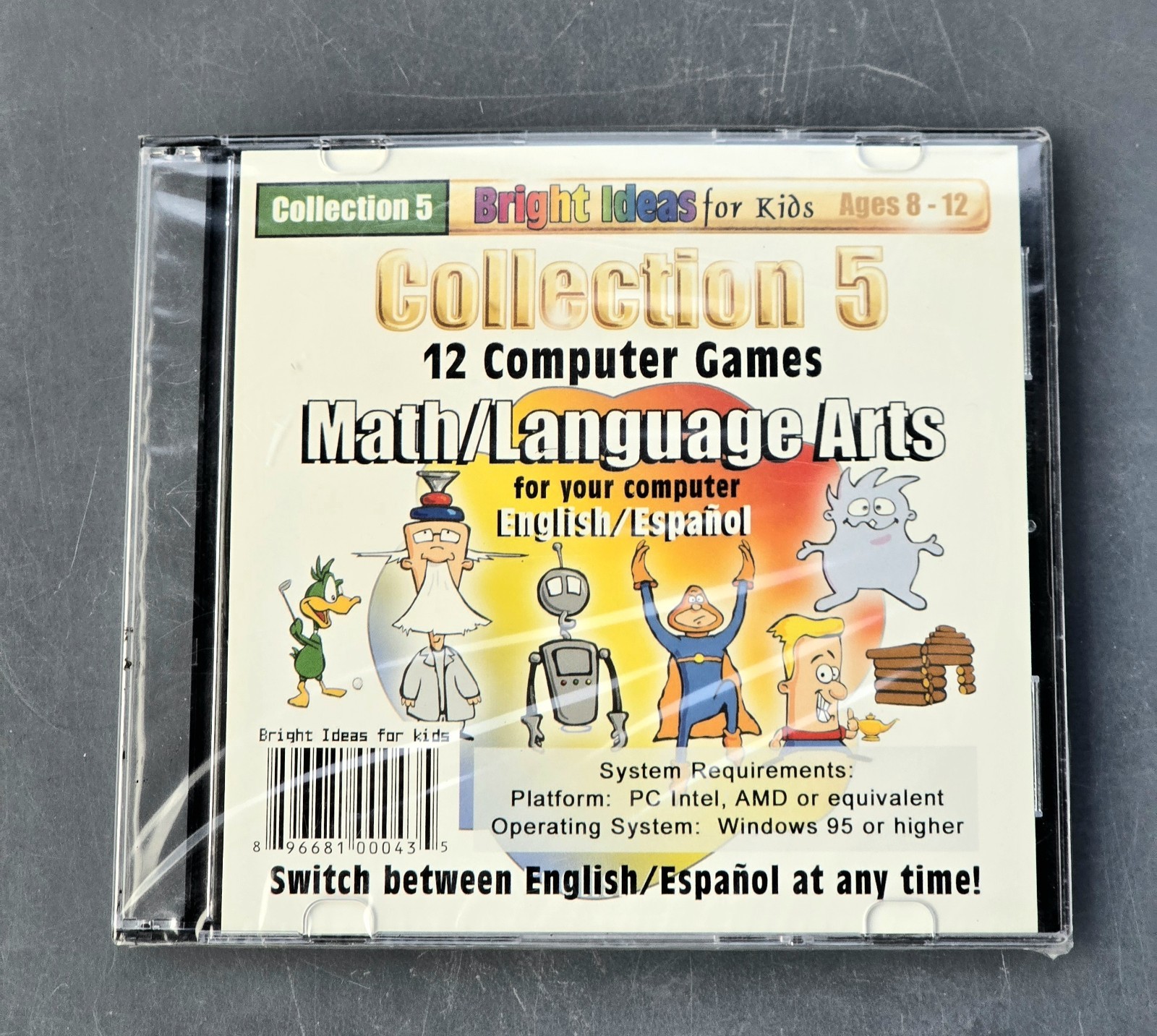 Bright Ideas For Kids Collection 5 Math Language Arts PC CD-ROM Game 12 Games