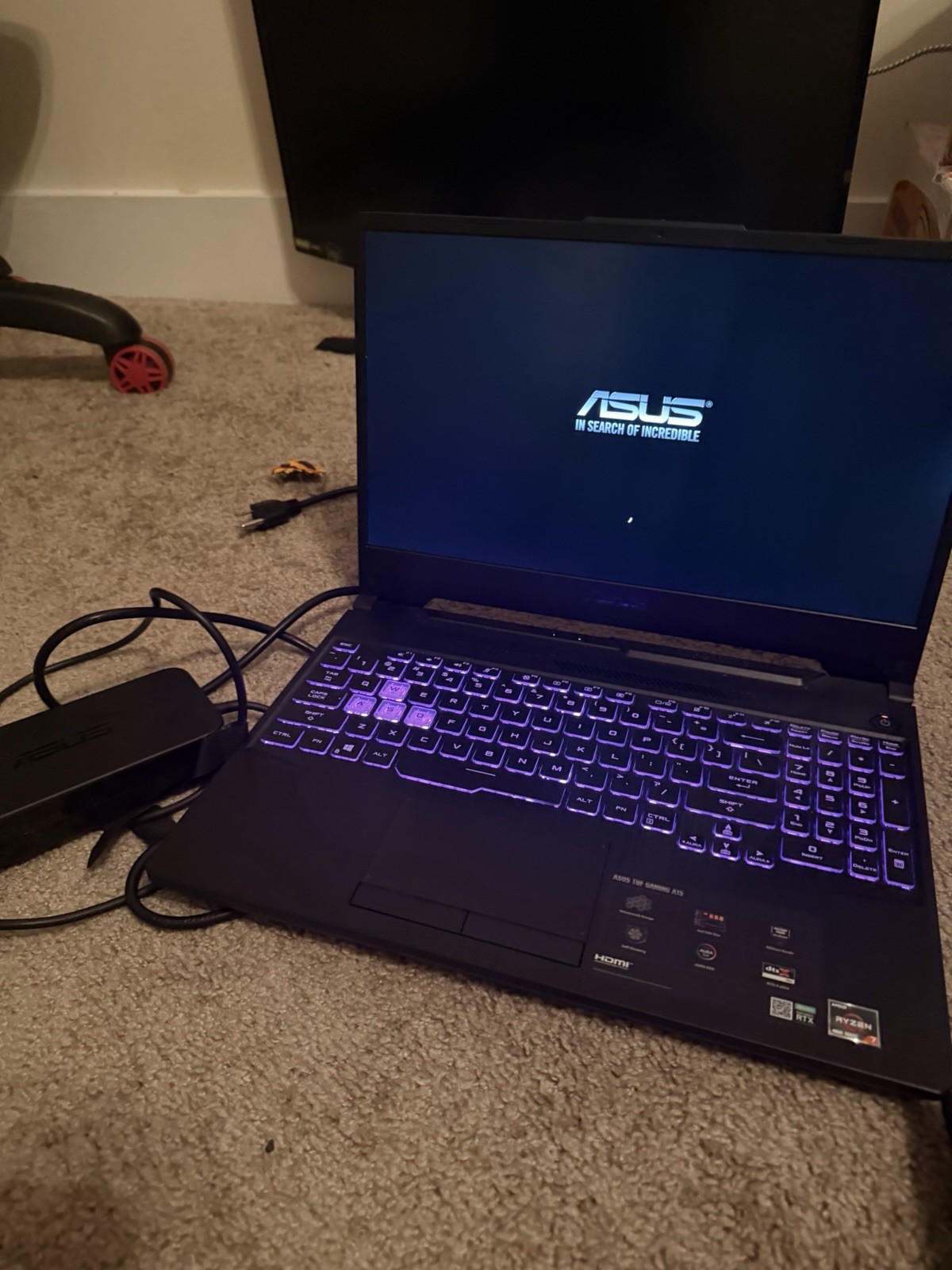 ASUS TUF Gaming A15 AMD Ryzen 7 16GB RAM 500GB SSD GeForce RTX 2060 60Hz Display