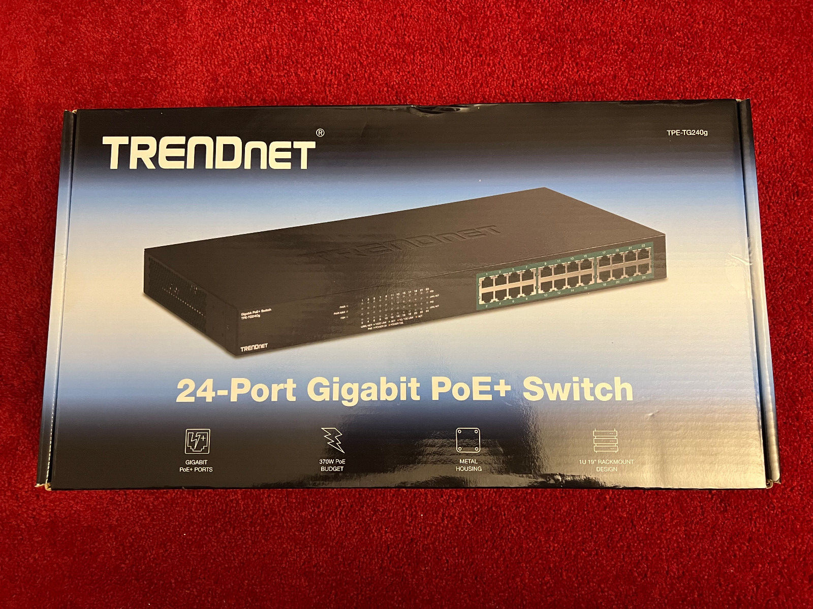Trendnet TPE-TG240g 24-port Gigabit Poe+ Switch 10/100/1000base-T 