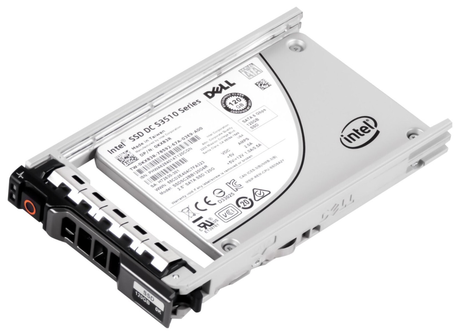 HARD DRIVE SSD DELL 0KX83R SSDSC2BB120G6R 120GB MLC SATA III 2.5''