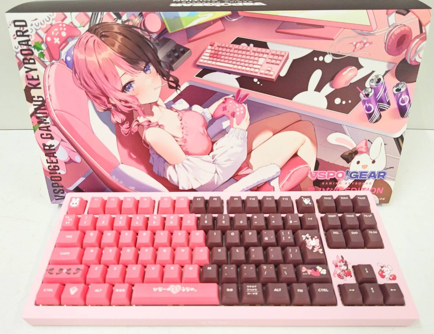 Vspo Gear Gaming Keyboard Hinano Tachibana Edition Used Japan