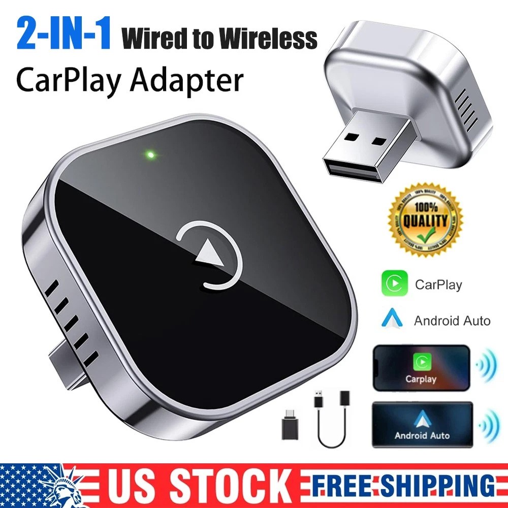 2026 USB Wireless CarPlay Adapter Wireless Dongle Plug ＆ Play
