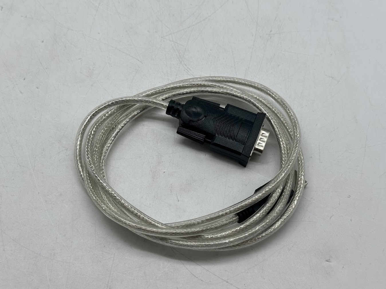 QVS USB 2.0 (Type-A) Male to DB-9 RS-232 Serial Male Adapter Cable 6 ft. - Black