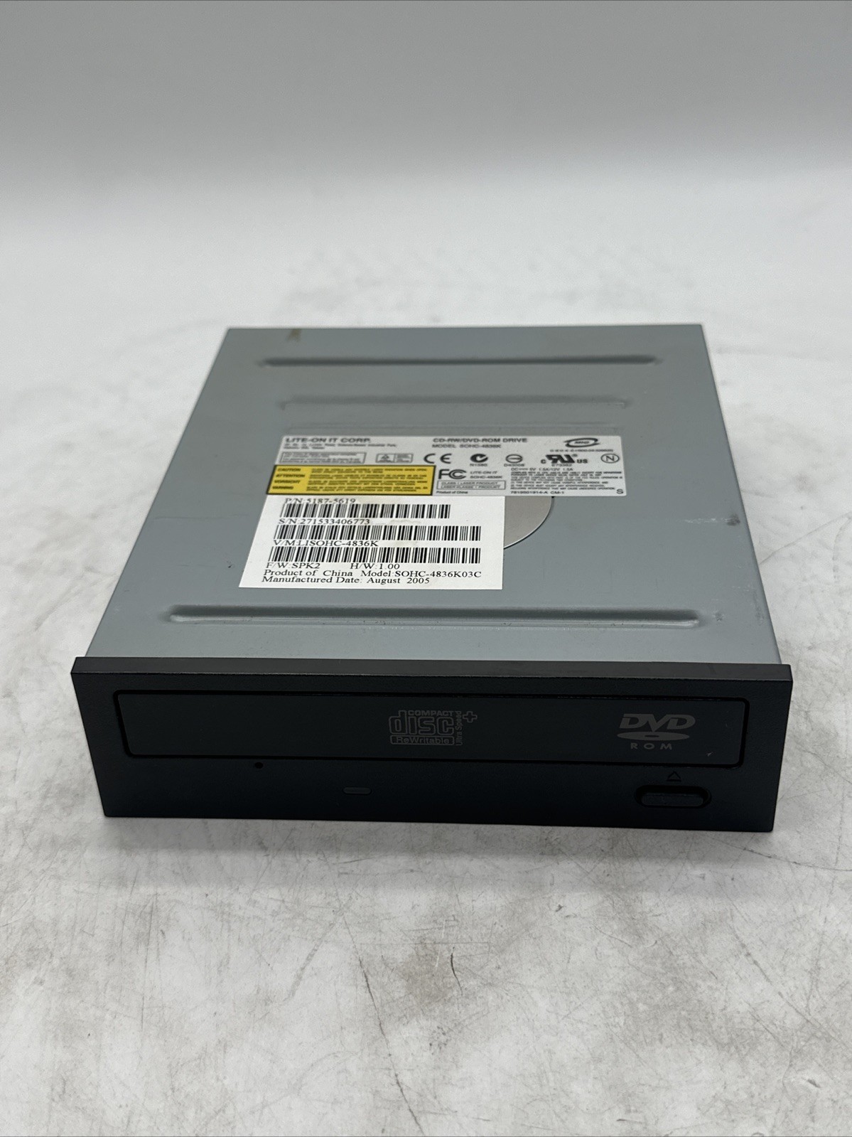 LITE-ON IT MODEL SOHC-4836K CD RW/DVD ROM DRIVE (2542)