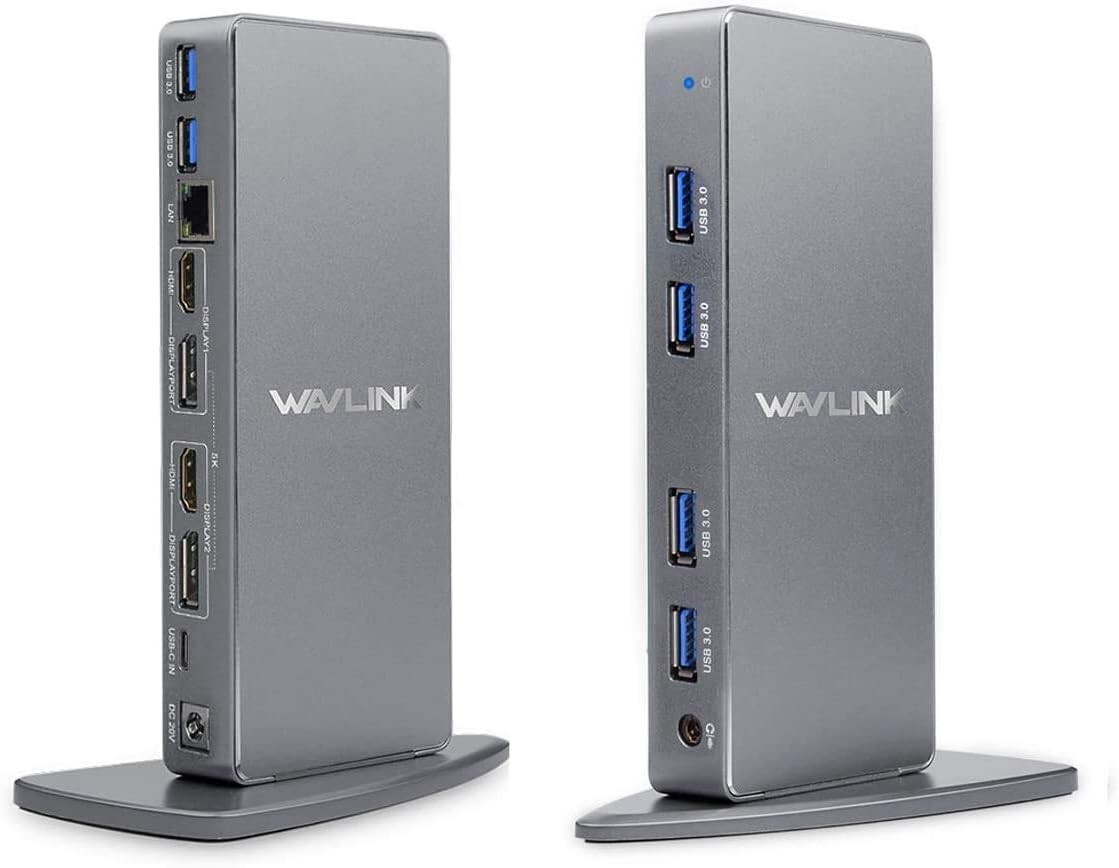 WAVLINK Dual 4K HD Multiple-Display USB 3.0 Universal Docking Station