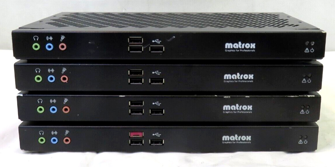 MATROX Graphic Extender XTO2-F2408F, Lot of 4, FOR PARTS/ REPAIR