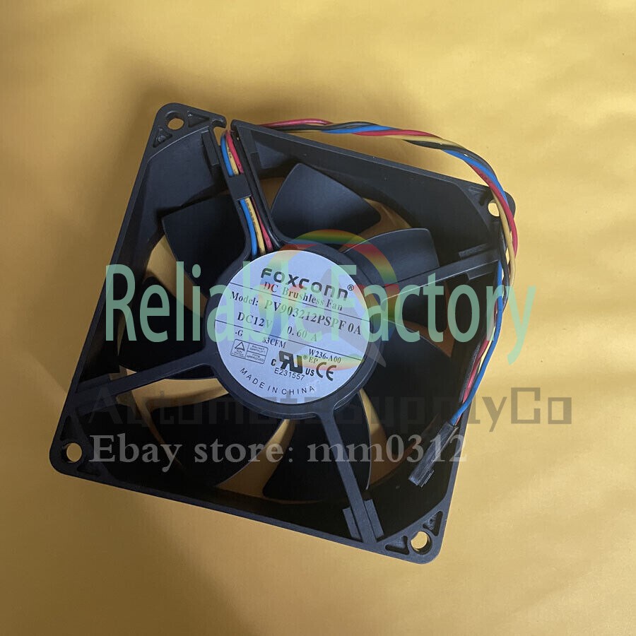 New FOXCONN PV903212PSPF 0A 12V0.60A 4-wire PWM temperature control chassis fan