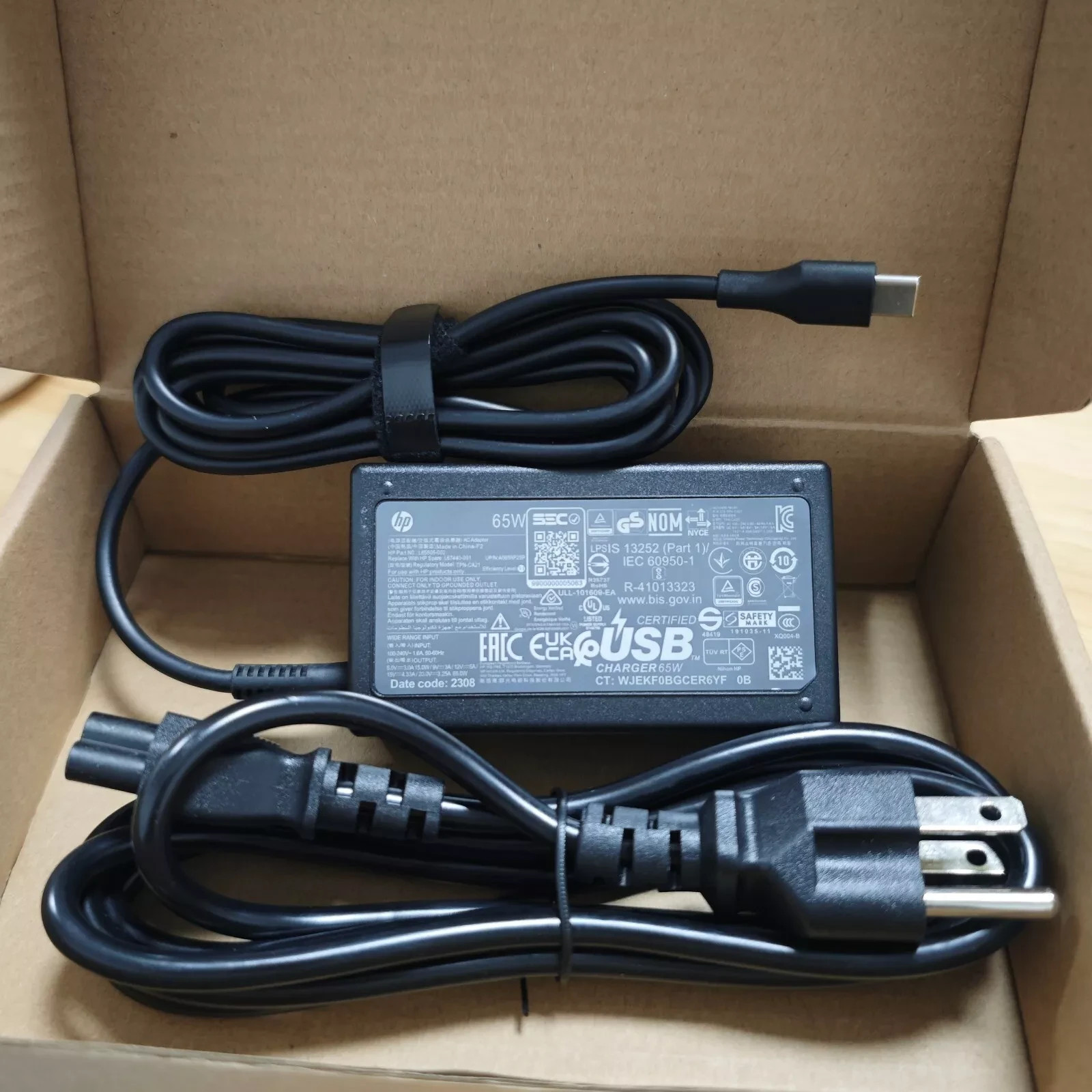 10×Pack Genuine 65W USB-C Charger for HP EliteBook 1040 860 G10 860 855 840 G9