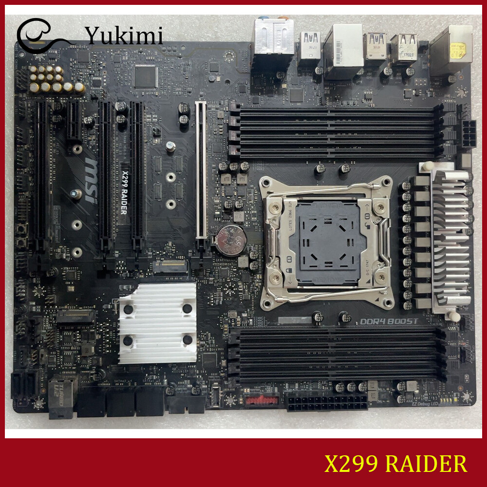 FOR MSI X299 RAIDER DDR4*8 LGA2066 128GB Intel ATX Motherboard Test OK