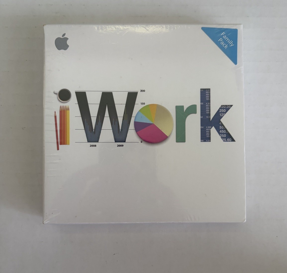 Apple iWork ’09 Family Pack - Pages Numbers Keynote - Mac Software Sealed New