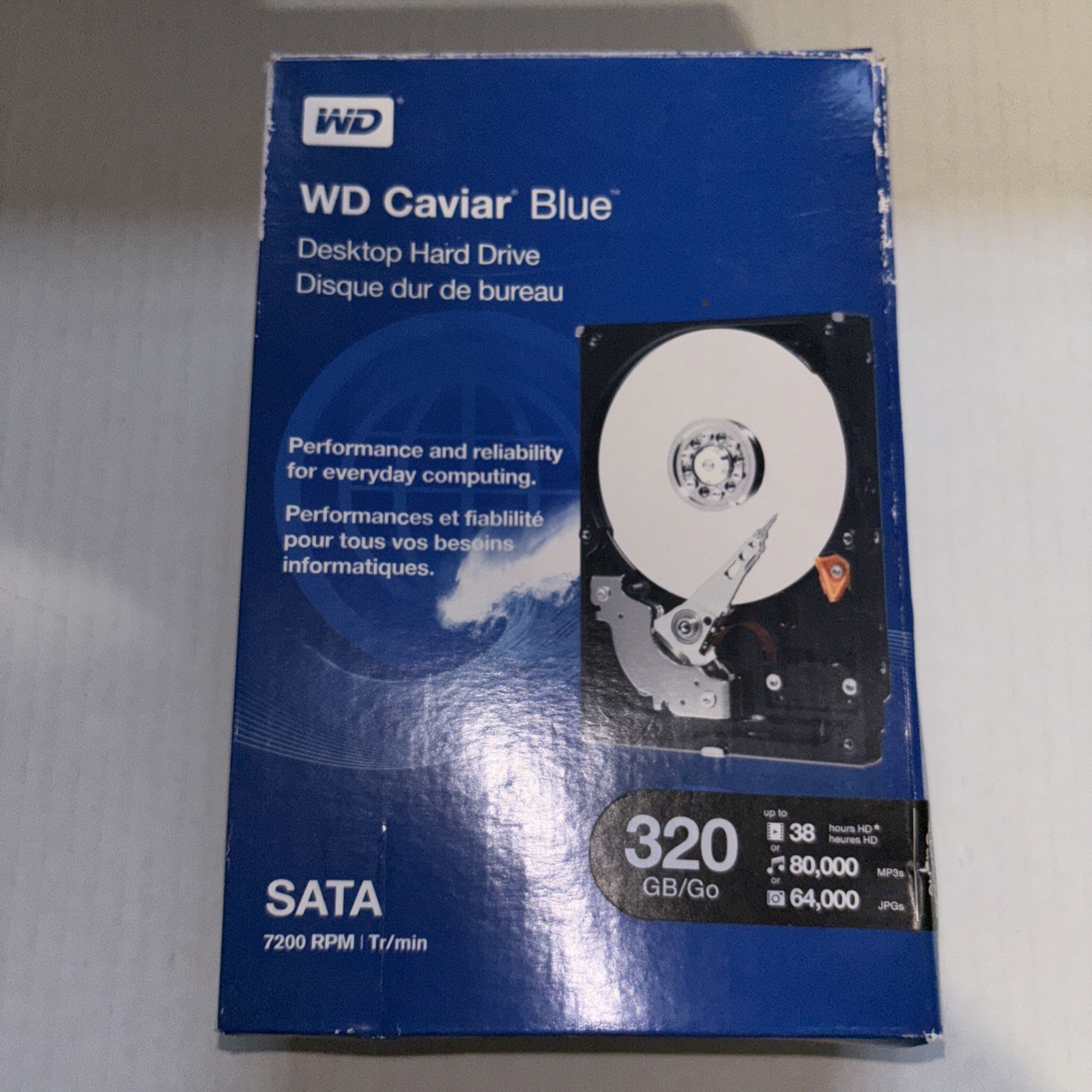 Vintage 320GB WD Caviar Blue SATA 7200 RPM Hard Drive  WDBAAX3200ENC OPEN BOX