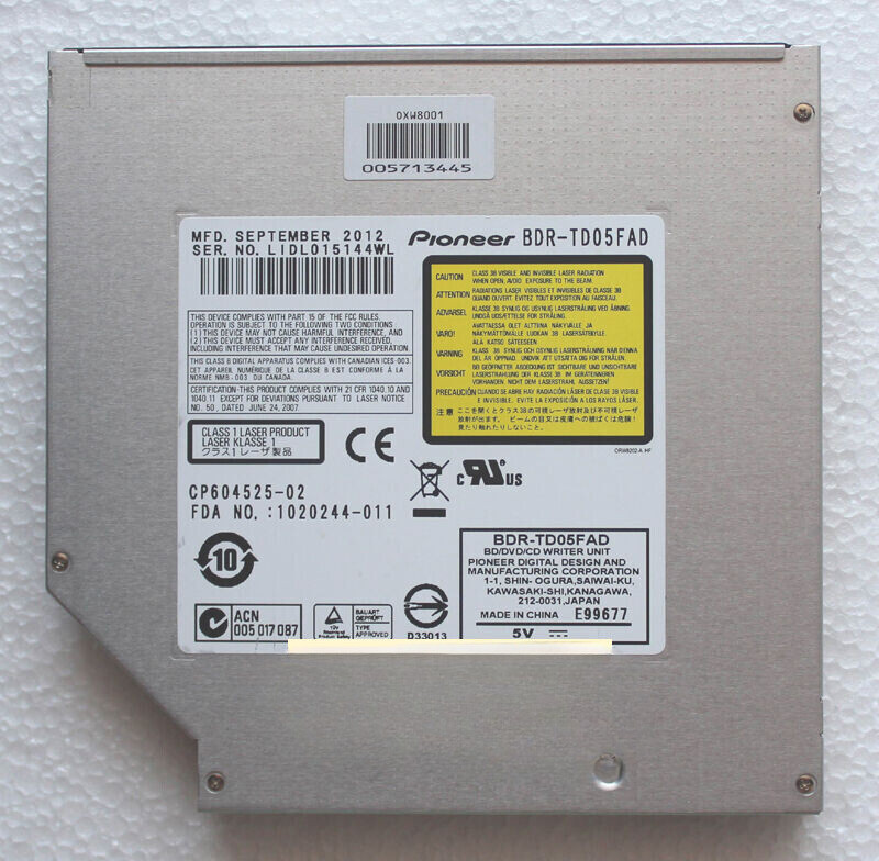 BDR-TD05 Blu-ray BD-RE BDXL Burner Drive For DELL INSPIRON 1545 1564 1764 1464