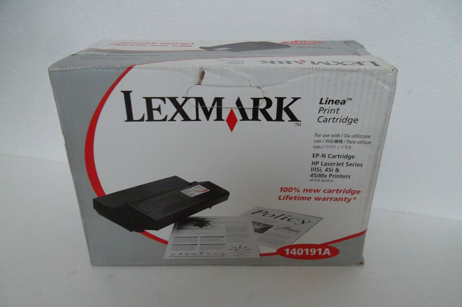 Lexmark Toner Cartridge Black Hi-Yield for HP 92291A 4si IIISi 4SiMx 140191A NEW