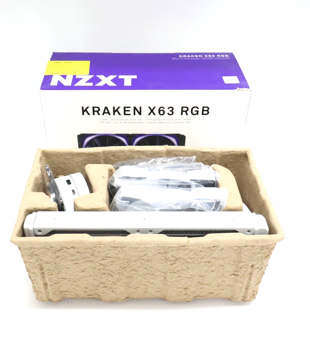 NZXT Kraken X63 RGB 280mm Liquid CPU Cooler RL-KRX63-RW White "User Manual Miss"