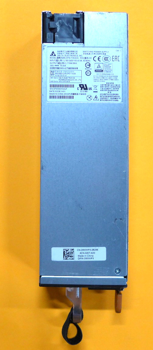 Genuine Dell PowerConnect N3024P 715W AC Power Supply MXWP3