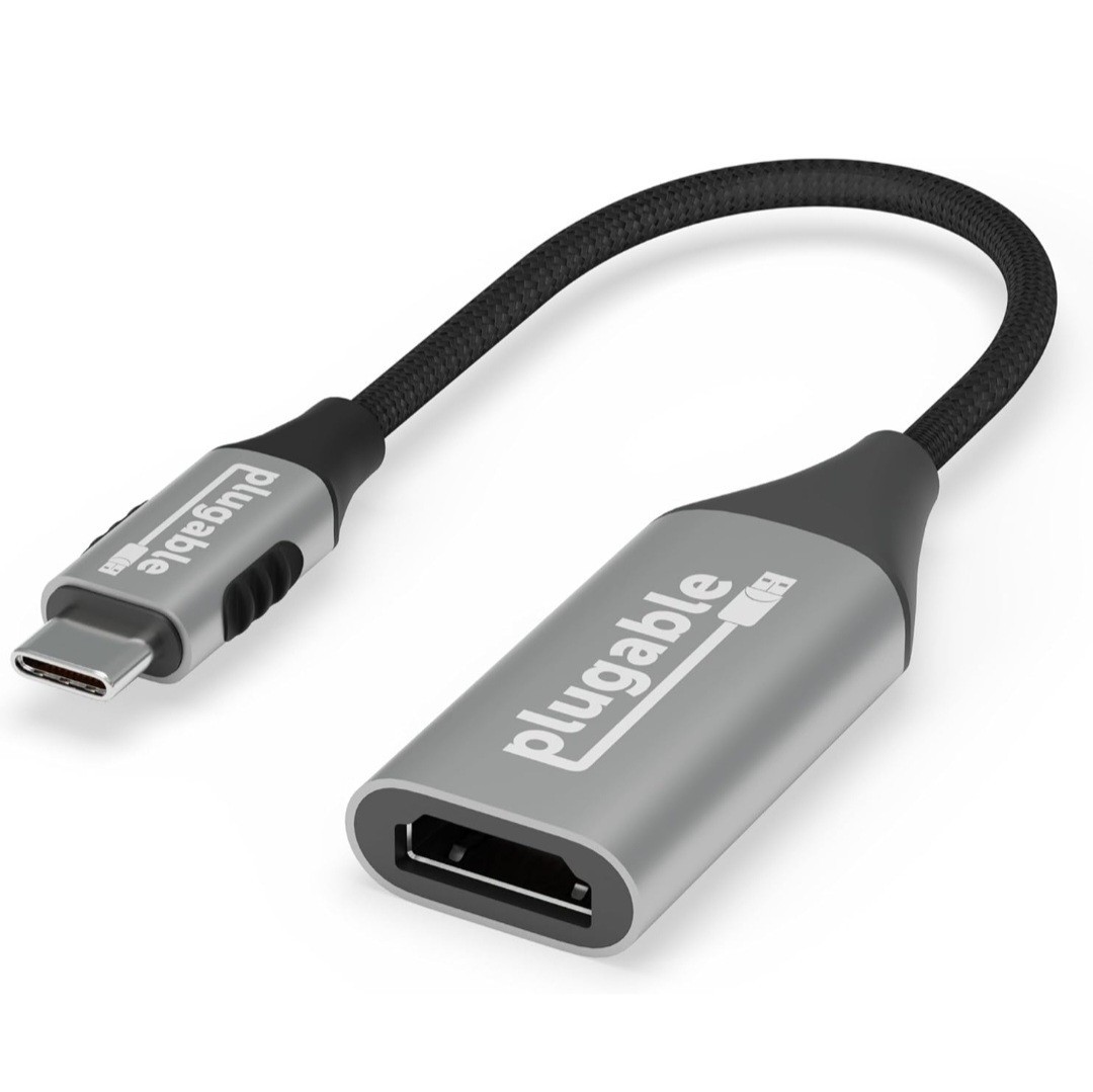 Plugable USB C to HDMI Adapter, HDMI 2.1, 8K 60Hz or 4K 144Hz, USB4 / Thunderbol