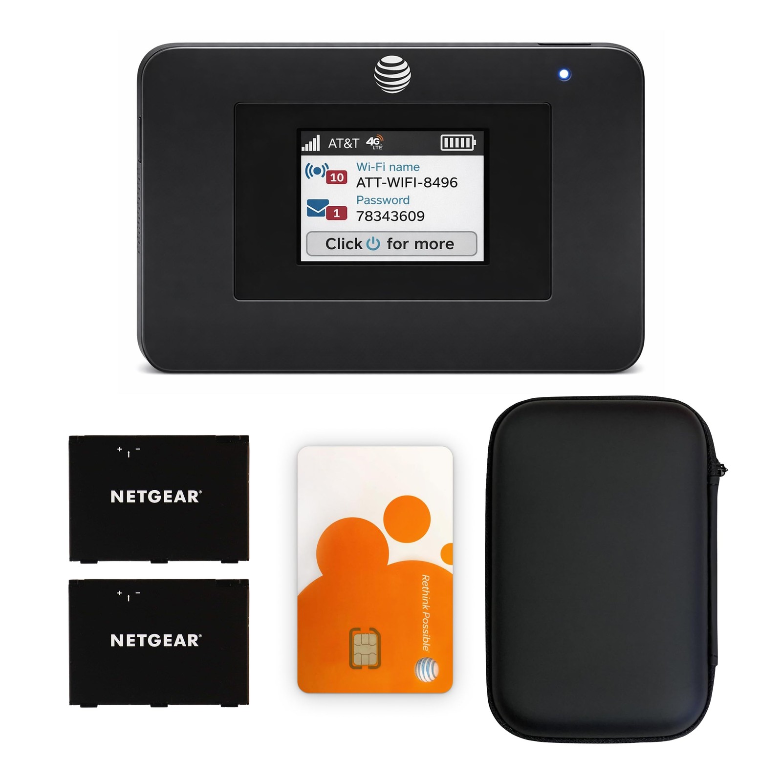AT&T Unite Express 4G LTE Mobile Hotspot, AC797-100NAS, AirCard 797 Wi-Fi 5 C...