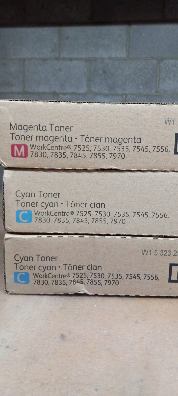 LOT-9 GENUINE XEROX 006R01516, 006R01515 1BLACK, 4CYAN, 3MAGENTA, 1YELLOW SEALED