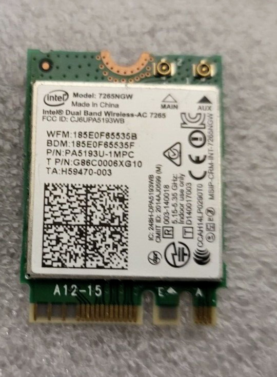 860883-001 7265NGW GENUINE HP WIRELESS BLUETOOTH CARD TESTED