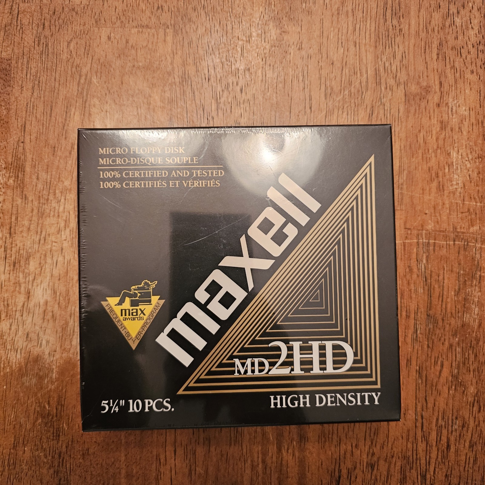 Maxell 5 1/4” MD 2HD 10-Pack Mini Floppy Disks New Sealed 