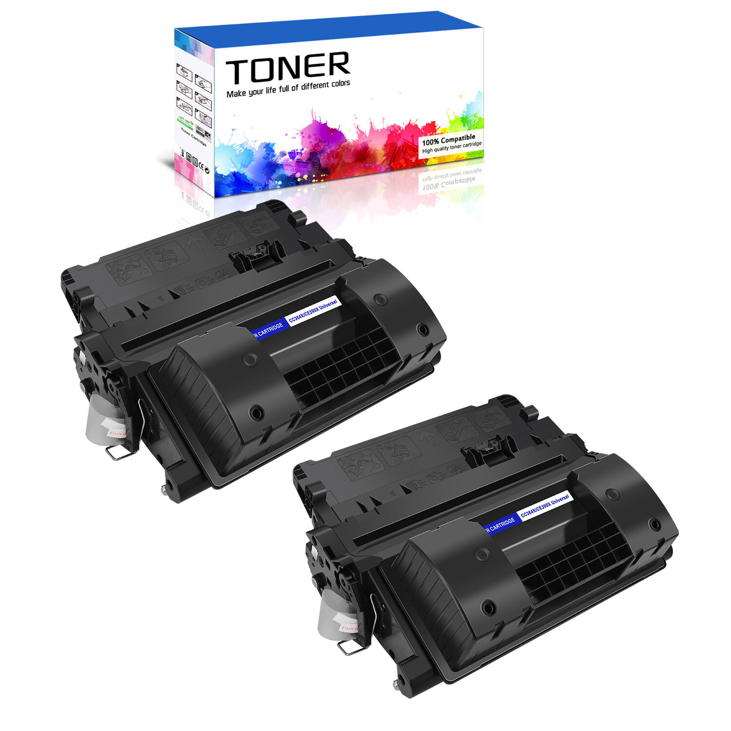 2PK CE390X Toner Cartridge for HP LaserJet Enterprise M602 M602n M602dn M602x