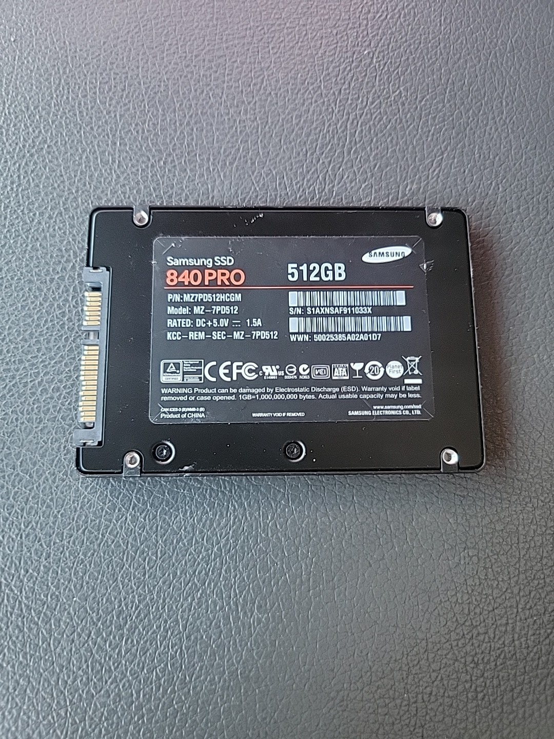 Samsung 840 PRO 512 GB SSD MZ7PD512HCGM