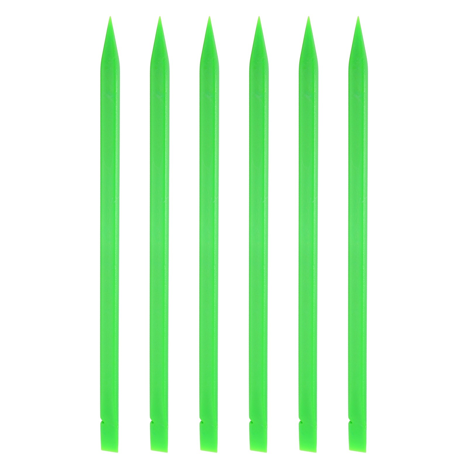 6pcs Plastic Spudger Pry Tool 6x150mm Opening Pry Repair Tool Kit, Green