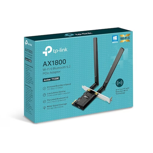 TP-Link Archer TX20E IEEE 802.11ax Bluetooth 5.2Dual Band Wi-FI EXPRESS SHIPPING