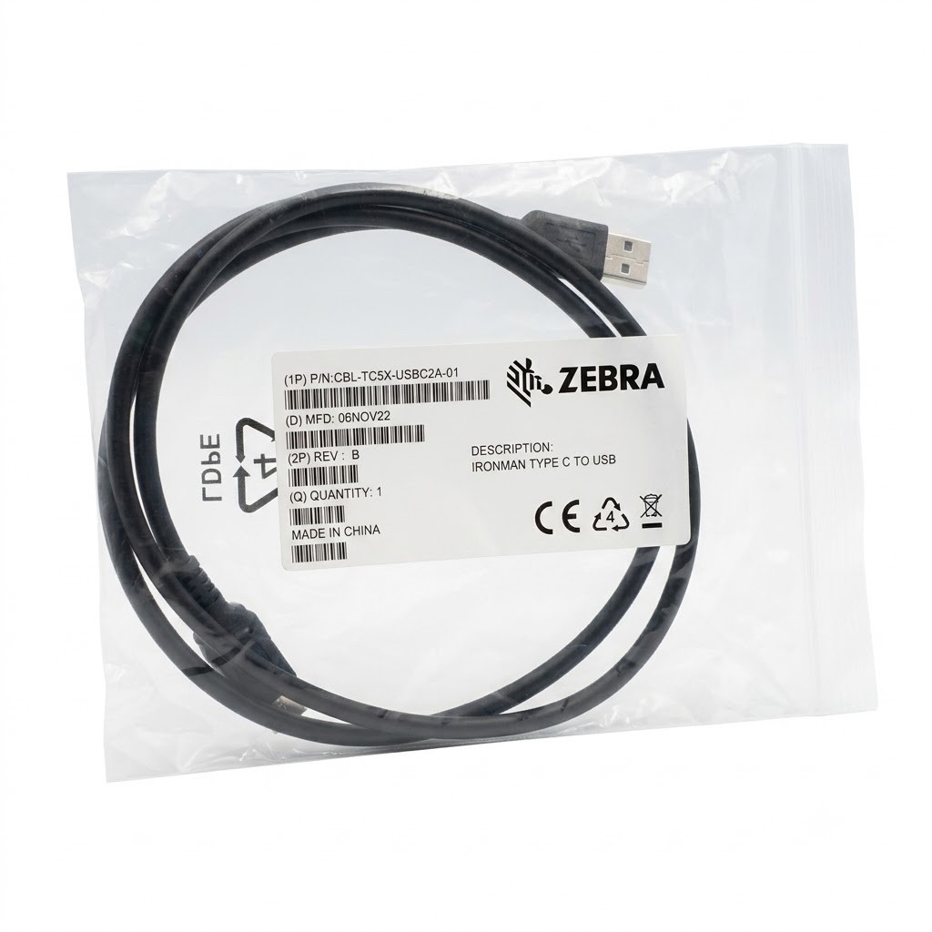 Zebra USB-C Cable CBL-TC5X-USBC2A-01 Charging and Data Lead for TC5x TC2x