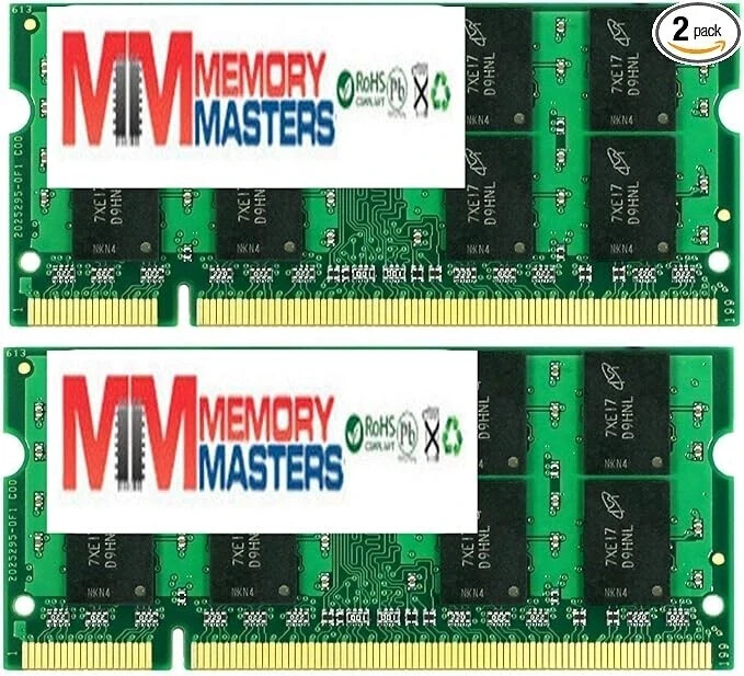 2GB 2x 1GB DDR2-533 PC2-4200 200pin SODIMM Laptop Memory for IBM Thinkpad T43
