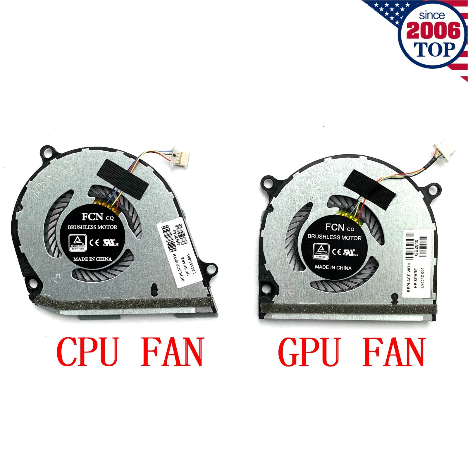 CPU+GPU Cooling Fan For HP ENVY X360 15-DS 15-DR TPN-W142 W143 L53541-001