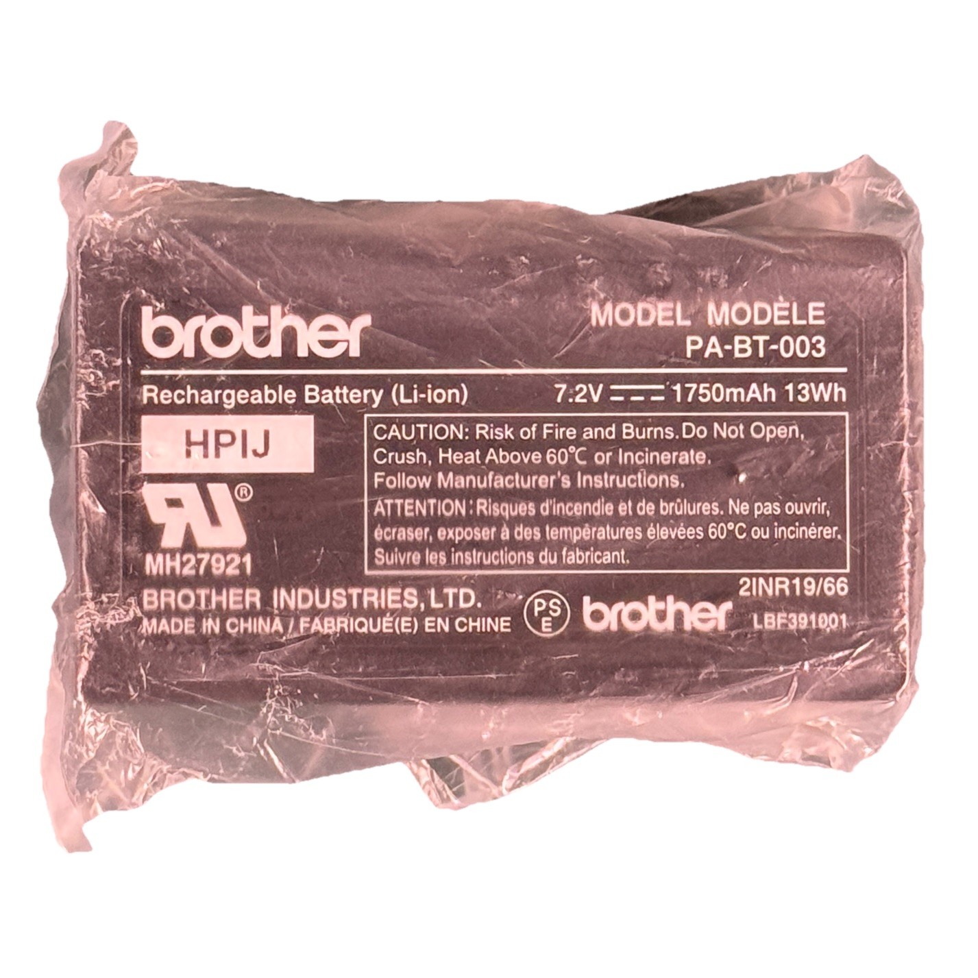 OEM Brother PA-BT-003 Li-Ion Battery 7.2V 1750mAh RJ-2030 RJ-2050 RJ-2140