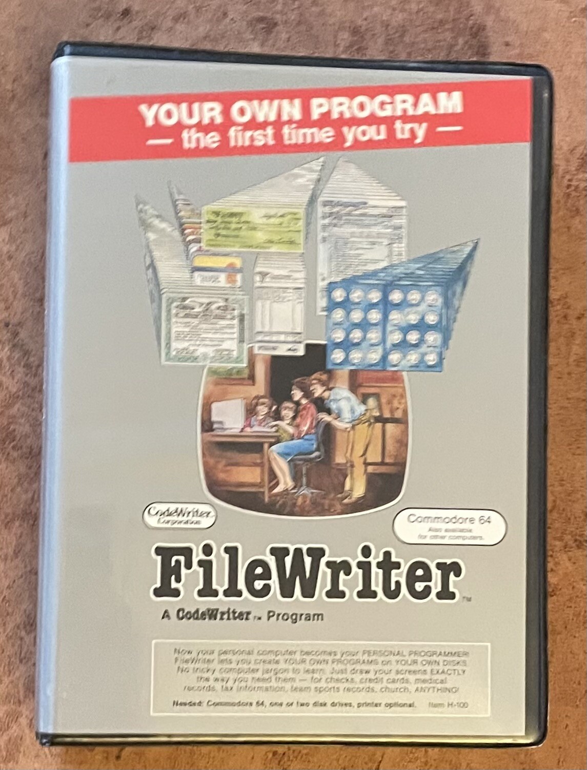 Rare FileWriter Code Writer Program Atari  Commodore 1982 Excellent Condition