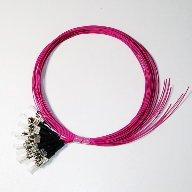 10~50pcs ST UPC OM4 Simplex Fiber Pigtails Cable 1.5M 50/125 0.9mm Optical Cord