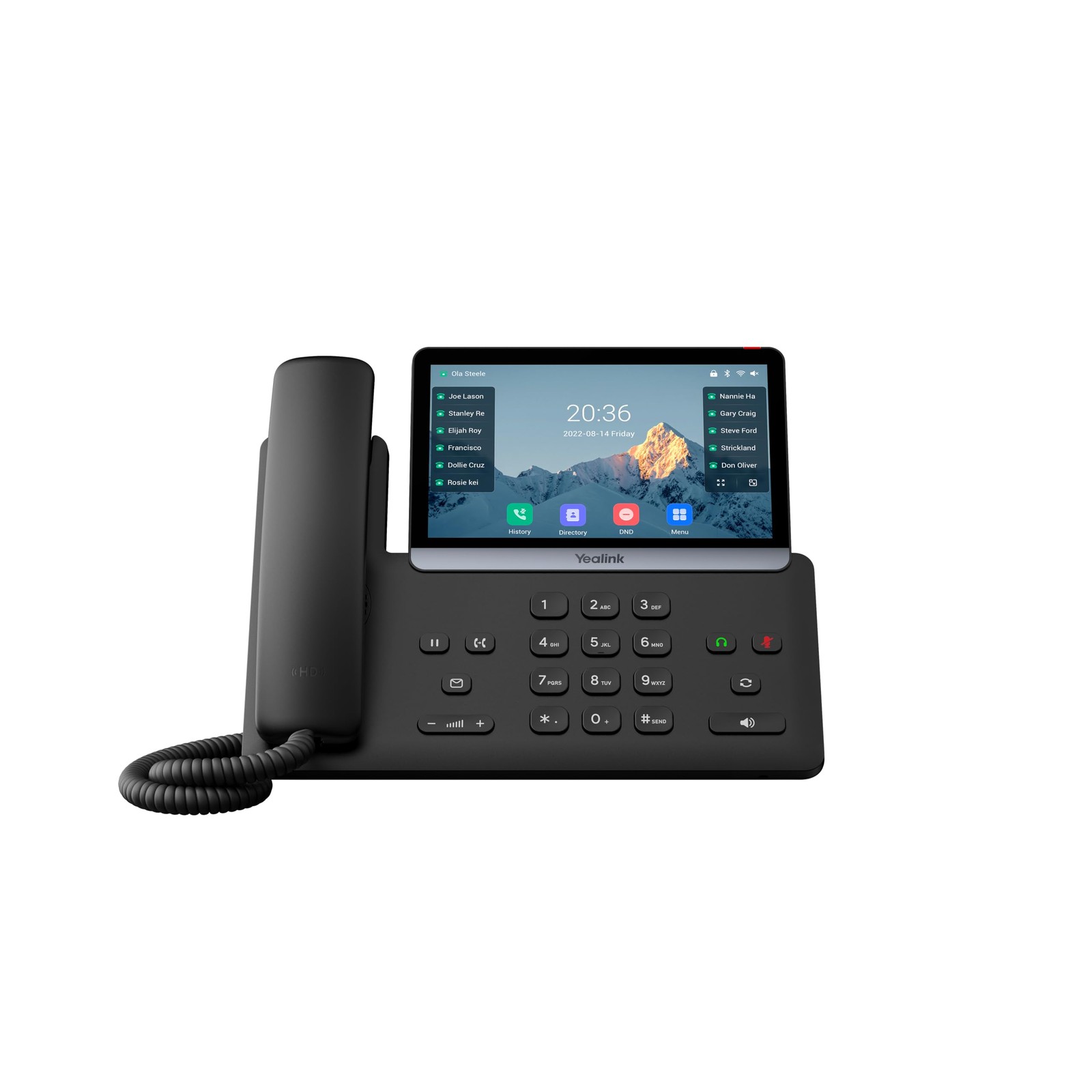 Yealink SIP-T87W IP Phone 7in Touchscreen Wi-Fi Bluetooth Gray